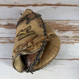 Mizuno Pre owned RHT Mizuno GXC91 Franchise EXCEL Brown Catchers Glove Mitt